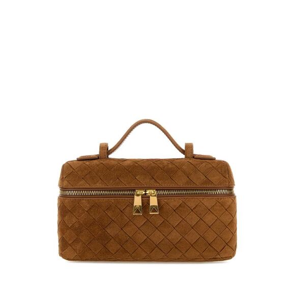 BOTTEGA VENETA Handbags - Bottega Veneta Women Caramel Suede Bang Bang Handbag